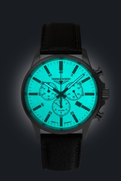 Bauhaus Bauhaus 2880-5 Aviation Titanium chronograaf horloge 42 mm