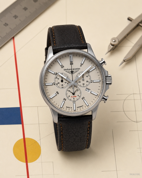 Bauhaus Bauhaus 2880-5 Aviation Titanium chronograaf horloge 42 mm