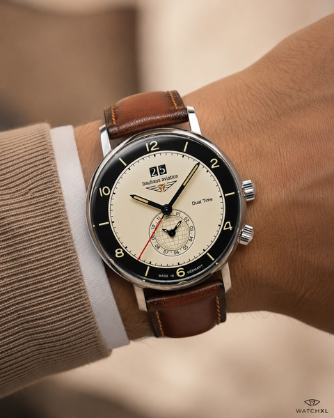 Bauhaus Bauhaus 2446-2 Aviation Vintage Pilot horloge 41 mm
