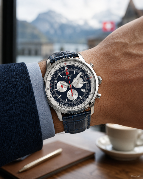 Swiss Alpine Military Swiss Alpine Military 7078.9535 chronograaf heren horloge 45 mm