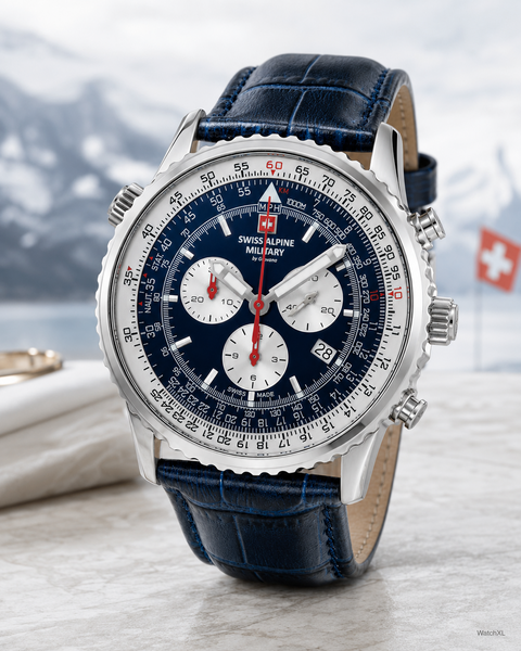 Swiss Alpine Military Swiss Alpine Military 7078.9535 chronograaf heren horloge 45 mm