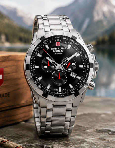 Swiss Alpine Military Swiss Alpine Military 7043.9137 heren horloge 46 mm