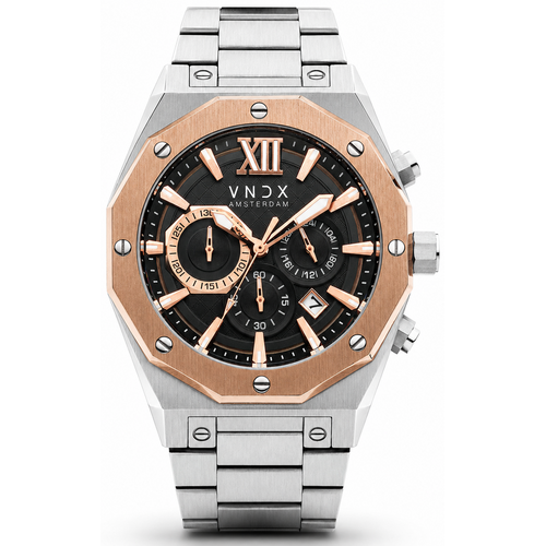 VNDX Wise Man Steel Silver Rose Gold MS11885-TR horloge