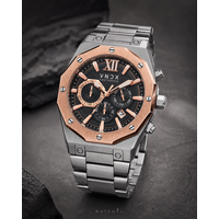 VNDX Amsterdam VNDX Wise Man Steel Silver Rose Gold MS11885-TR horloge
