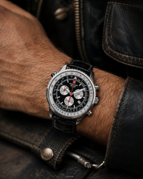 Swiss Alpine Military Swiss Alpine Military 7078.9537 chronograaf heren horloge 45 mm