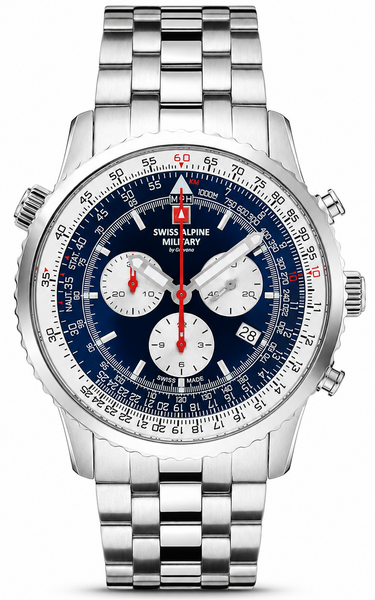 Swiss Alpine Military Swiss Alpine Military 7078.9135 chronograaf heren horloge 45 mm