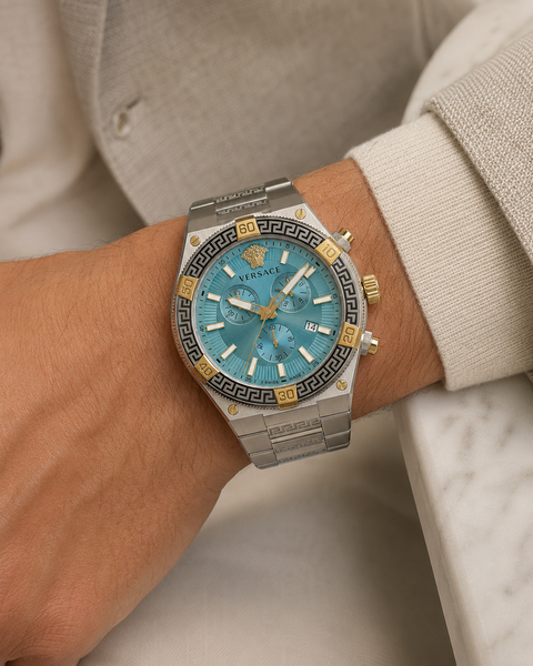 Versace Versace VESO01223 Sporty Greca horloge 46 mm