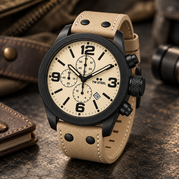 TW Steel TW Steel TW CS117 New Canteen Chronograaf herenhorloge 45 mm
