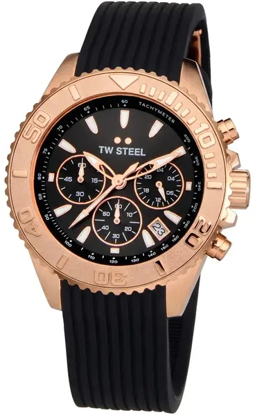 TW Steel TW Steel TWVA11 Vanceur Diver Rose Noir chronograaf horloge