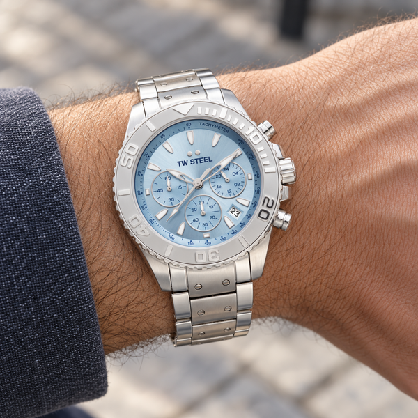 TW Steel TW Steel TWVA10 Vanceur Diver Ice Blue chronograaf horloge