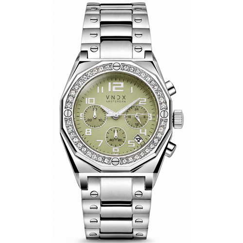 VNDX The One Silver Green MS12886-18 dameshorloge