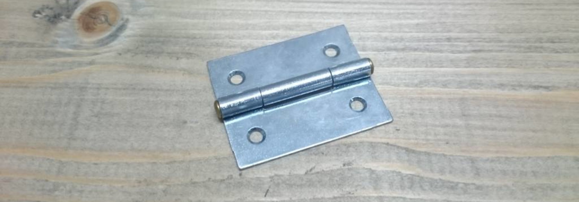 Scharnier blank verzinkt 40x32 mm