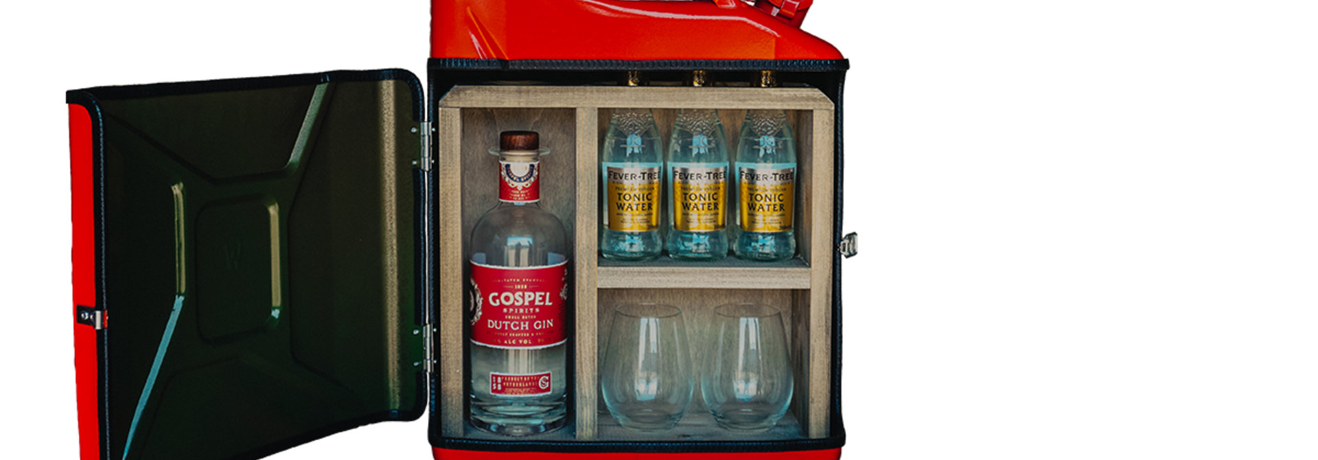 Jerrycan gin bar rood