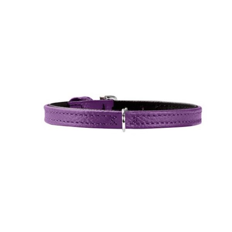 Hunter Collier Hunter Tiny Cuir Classique Violet & Noir