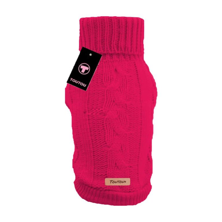 Pull en Laine Tricot Fuchsia