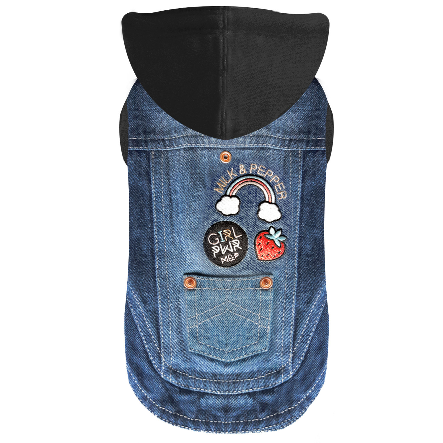 Milk & Pepper Blouson Jean Milk&Pepper Strawberry The Toutou Shop