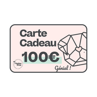 The Toutou Carte Cadeau Toutou 100 Euros The Toutou Carte Cadeau Toutou 100 Euros