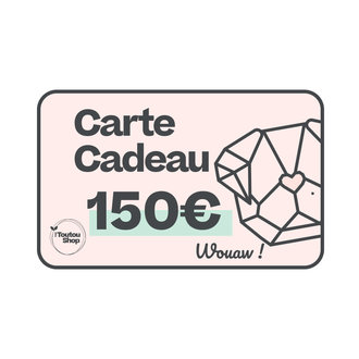 The Toutou Carte Cadeau Toutou 150 Euros The Toutou Carte Cadeau Toutou 150 Euros