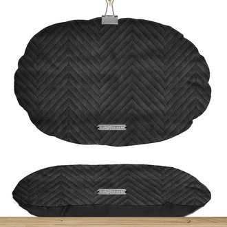 Milk & Pepper Panier Milk & Pepper Saint Germain Noir Coussin Oval