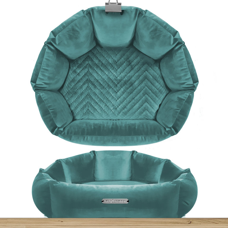 Milk & Pepper Panier Milk & Pepper Saint Germain Bleu Céladon Sofa Coquille