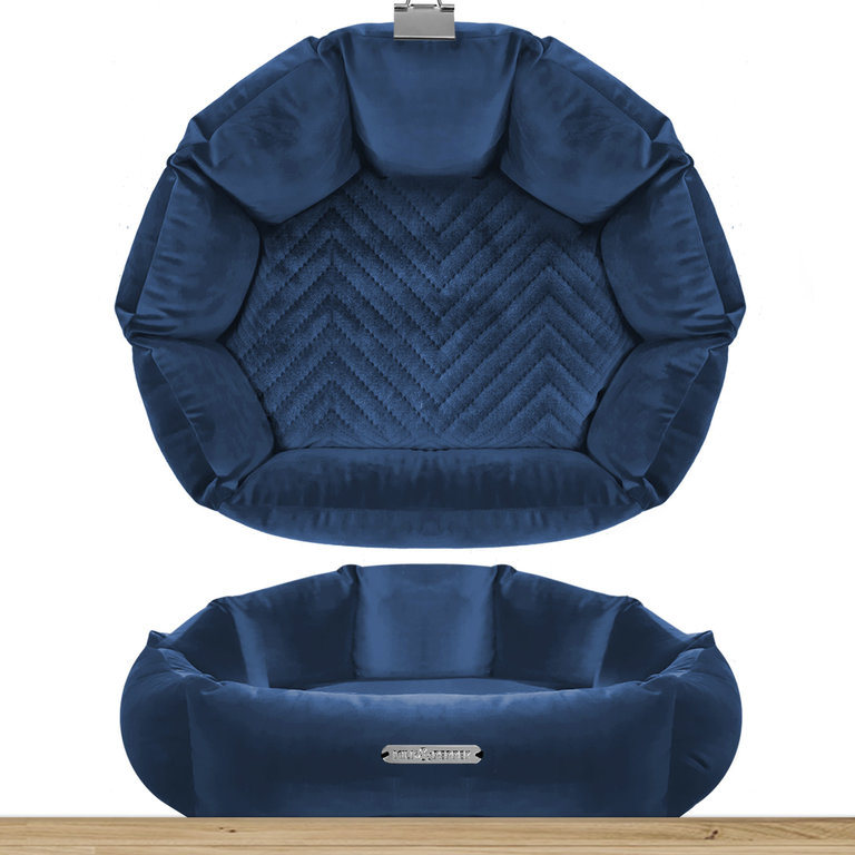 Milk & Pepper Panier Milk & Pepper Saint Germain Bleu Nuit Sofa Coquille