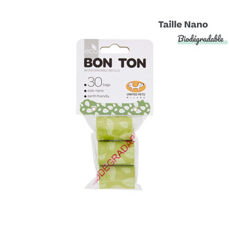 United Pets Sac à Crotte Refill United Pets Bon Ton Nano Vert
