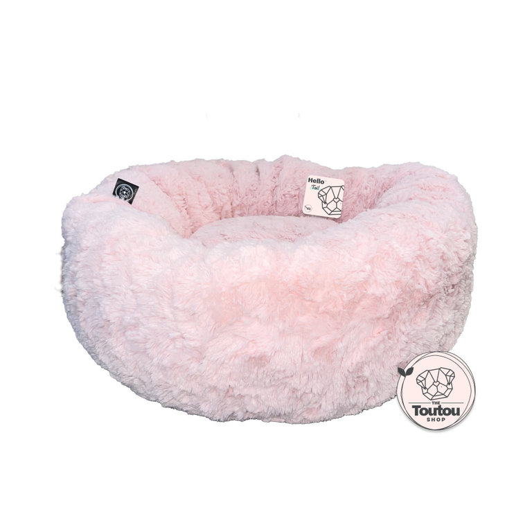 The Toutou Coussin Apaisant Pilou Bouclé Rose