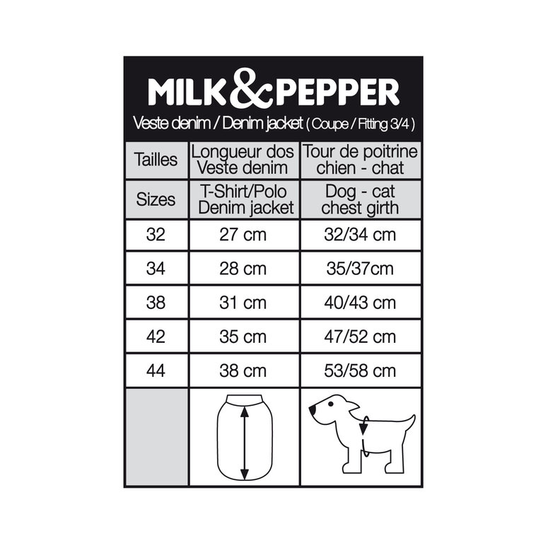 Milk & Pepper Blouson Jeans Milk & Pepper Matelot