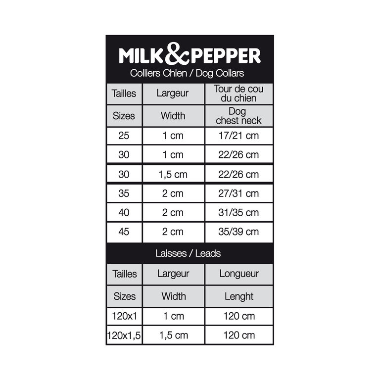 Milk & Pepper Collier Milk & Pepper Cuir Léopard