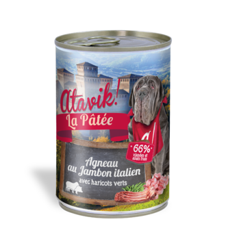 Atavik Nourriture Pâté Atavik Agneau, Jambon & Haricots verts