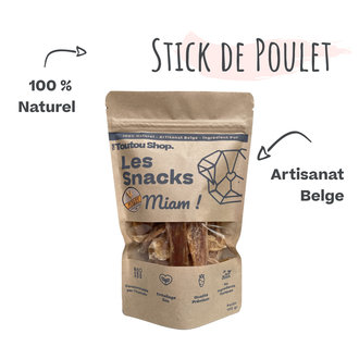 The Toutou Snack Toutou Stick Poulet 100% Naturel 100 Gr The Toutou Snack Toutou Stick Poulet 100% Naturel 100 Gr