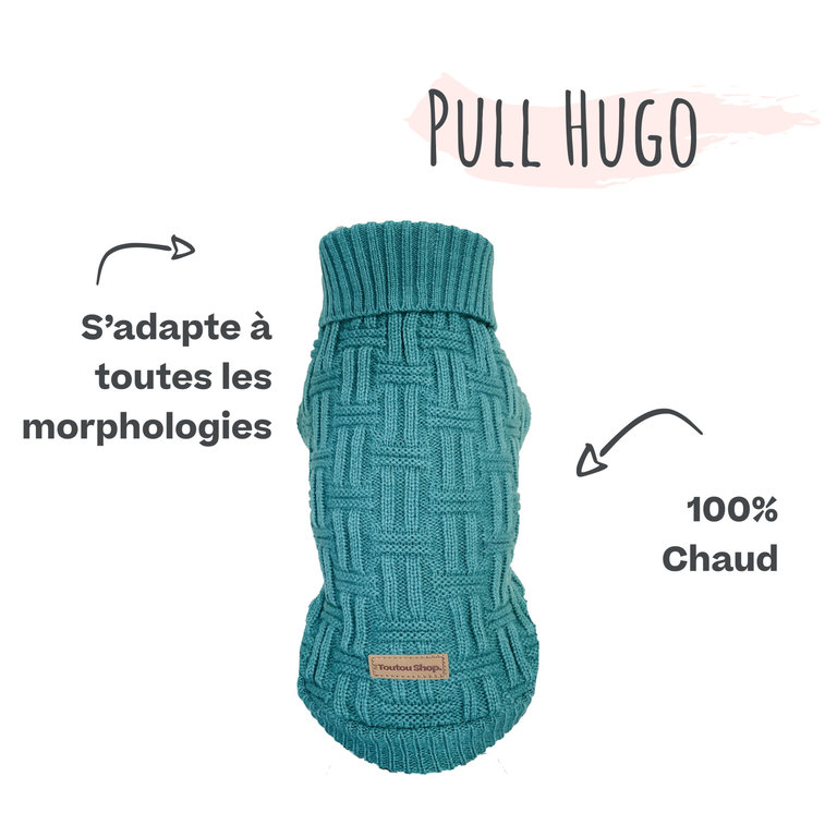 The Toutou NEW - Pull en Laine Tricot Vert Hugo