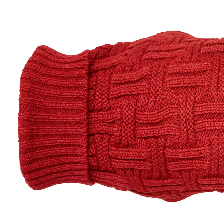 The Toutou NEW - Pull en Laine Tricot Rouge Sacha