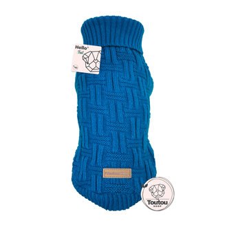 The Toutou NEW - Pull en Laine Tricot Bleu Timéo The Toutou NEW - Pull en Laine Tricot Bleu Timéo