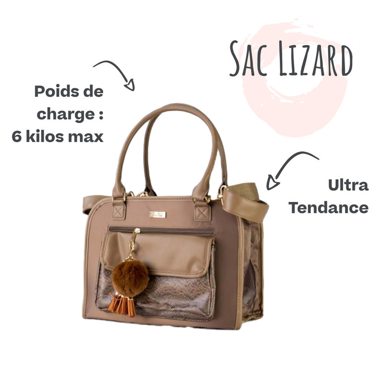 The Toutou Sac de Transport Lizard