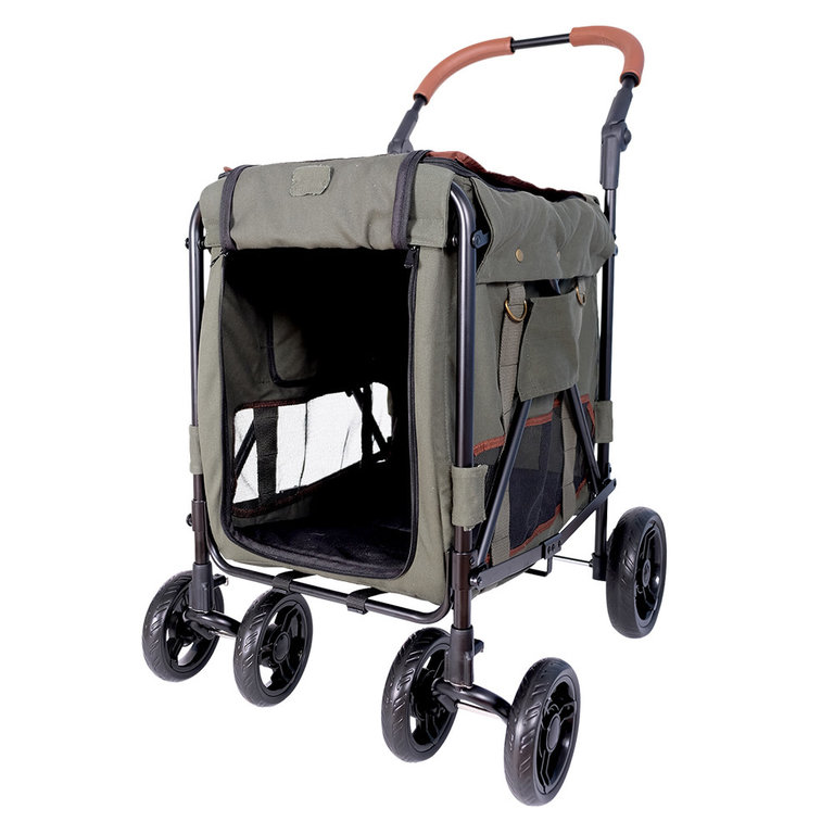 Ibiyaya EXCLU WEB - Charriot Ibiyaya Gentle Giant Pet Wagon Kaki