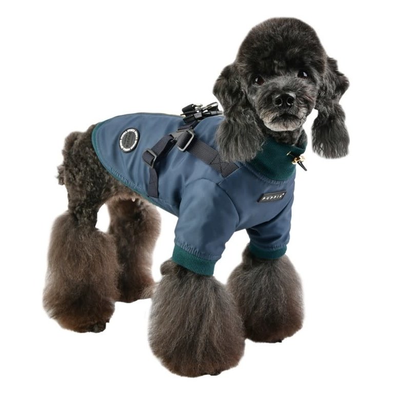 Puppia Manteau Puppia Dominic Bleu Pétrol