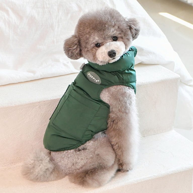 Puppia NEW - Manteau Puppia Puffer Vest Jumper Vert