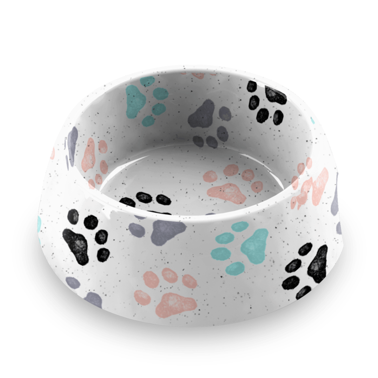 The Toutou Gamelle Retro Paw Print