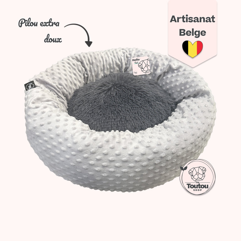 The Toutou Coussin Apaisant Bubble Gris Clair