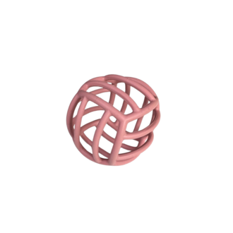 The Toutou Jouet Toutou® Silicone Balle Stripe Rose The Toutou Jouet Toutou® Silicone Balle Stripe Rose