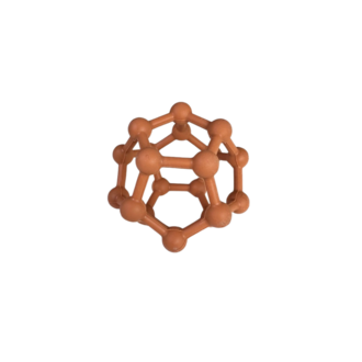 The Toutou Jouet Toutou® Silicone Balle Atome Café