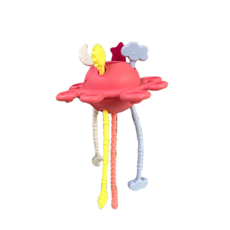 The Toutou Jouet Toutou® Silicone Balle Comet Rose The Toutou Jouet Toutou® Silicone Balle Comet Rose
