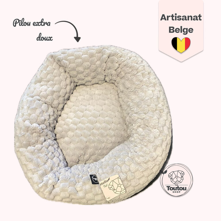 The Toutou Coussin Apaisant Gaufré Kaki Clair