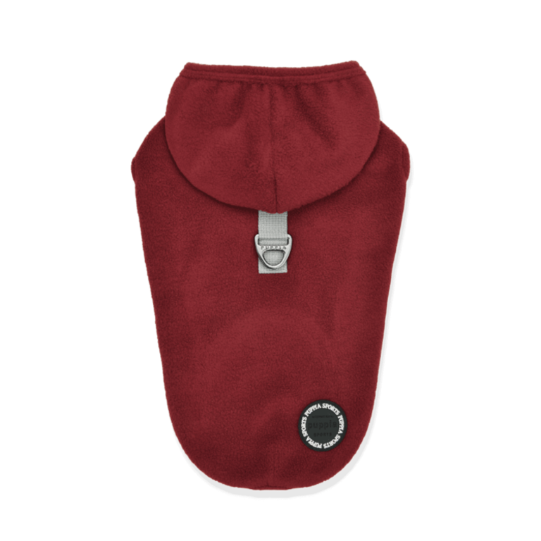 Puppia Pull en polaire Puppia Zuko Bordeau