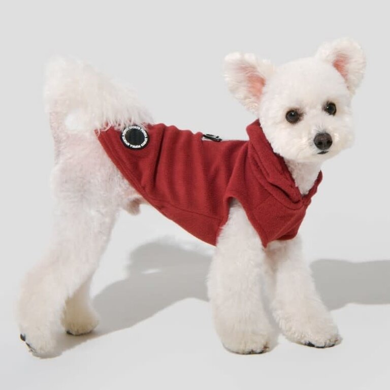 Puppia Pull en polaire Puppia Zuko Bordeau