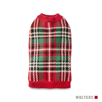 Pull en tricot Wolters Tartan Rouge-Vert