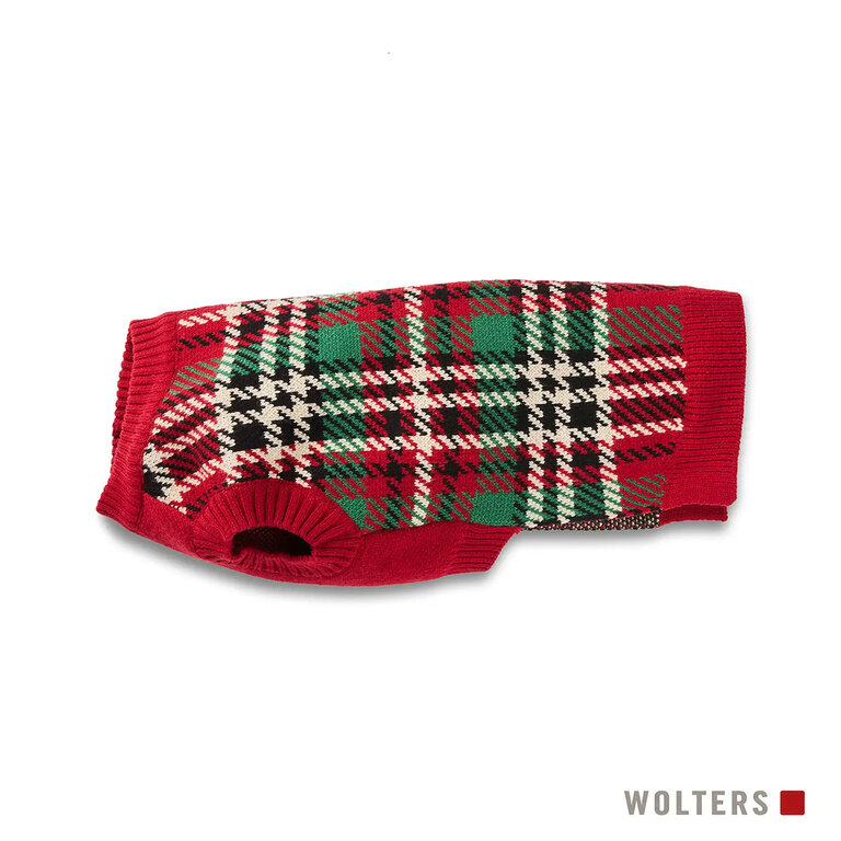 Pull en tricot Wolters Tartan Rouge-Vert