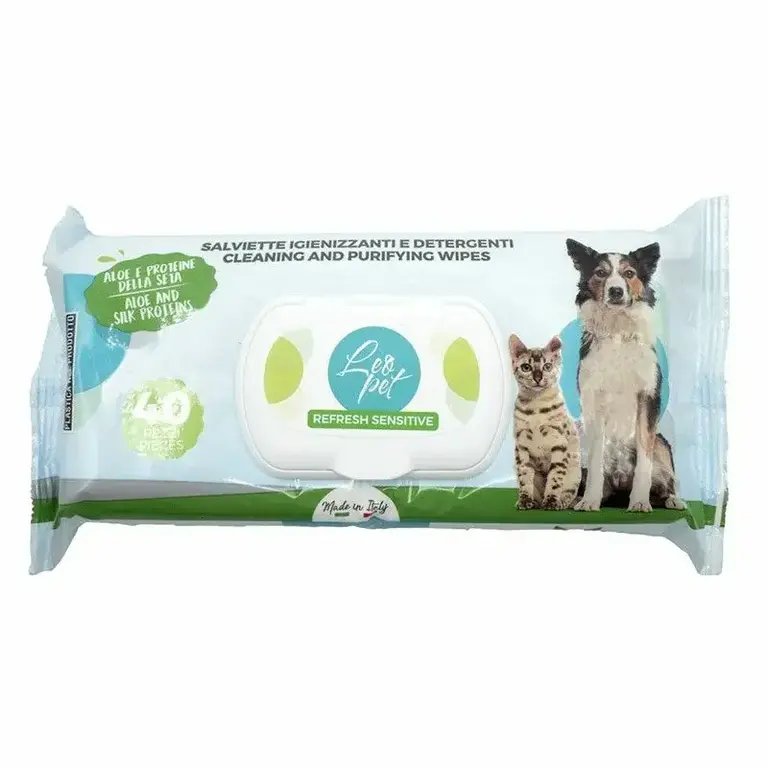 Leopet Lingette Leopet Protéines de Soie et Aloe Vera