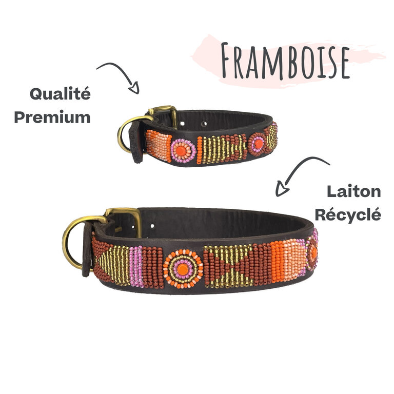 Nata'Chien Collier Nata'Chien Framboise